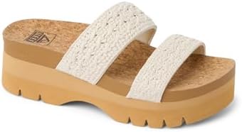REEF Cushion Vista Higher Women's Platform Fashion Sandal, Arch Support, Ultra Soft Cushion Footbed Vintage Tan Textile