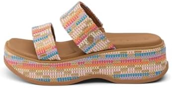 REEF Women's Lofty Lux Hi Slides Beachy Woven