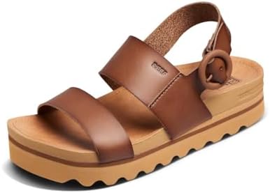 REEF Women's Vista Hi Buckle Platform Sandal Espresso