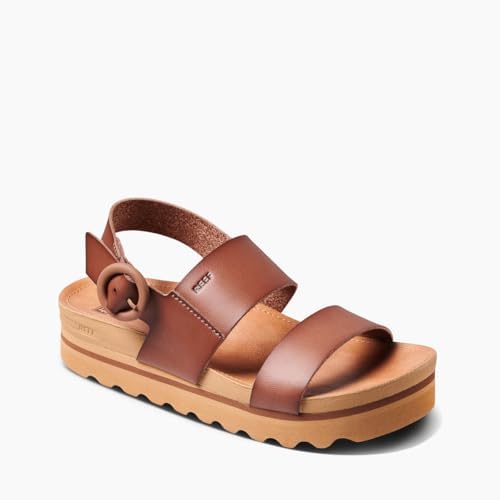 REEF Women's Vista Hi Buckle Platform Sandal Espresso