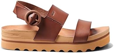 REEF Women's Vista Hi Buckle Platform Sandal Espresso