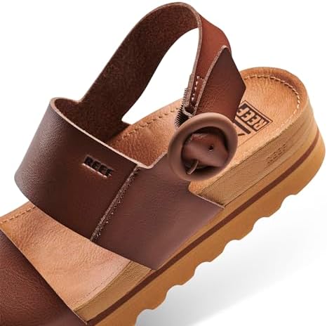 REEF Women's Vista Hi Buckle Platform Sandal Espresso