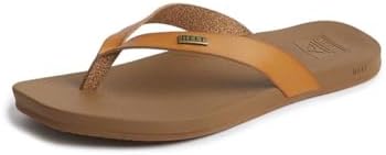 REEF Women's Cushion Lune Flip Flops Natural