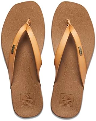 REEF Women's Cushion Lune Flip Flops Natural