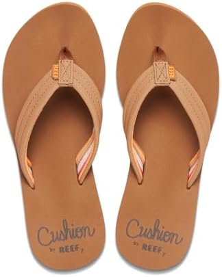 REEF Womens Sandals, Reef Cushion Breeze Tan-smoothie