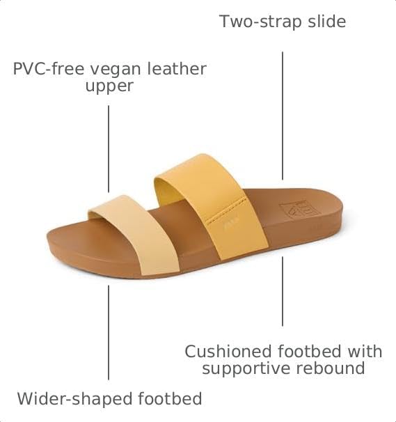 REEF Womens Sandals, Cushion Vista Golden Apricot Duo