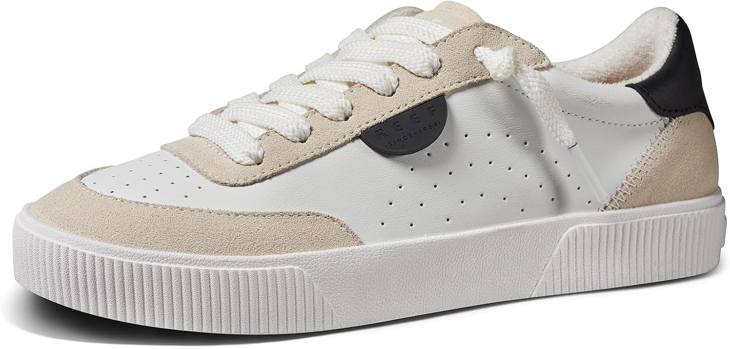 REEF Women's Lay Day Seas Shoes WhiteBlack Lese