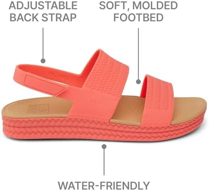 REEF Womens Sandals, Water Vista Sunset Coral