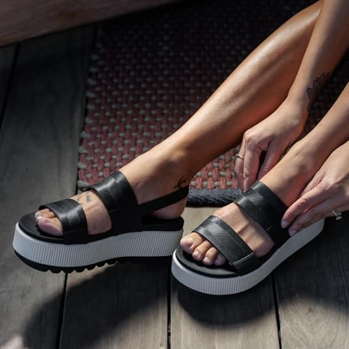 REEF Women's Sandals, Water Vista Higher Black-vintage