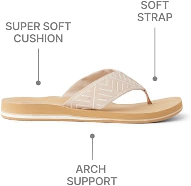REEF Women's Sandals Spring Woven Flip Flops Warm Sand