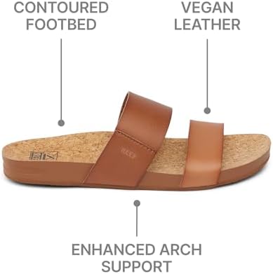 REEF Womens Sandals, Cushion Vista Espresso Duo