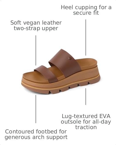 REEF Women's Vista Luxe Siaa Platform Sandals Chocolate