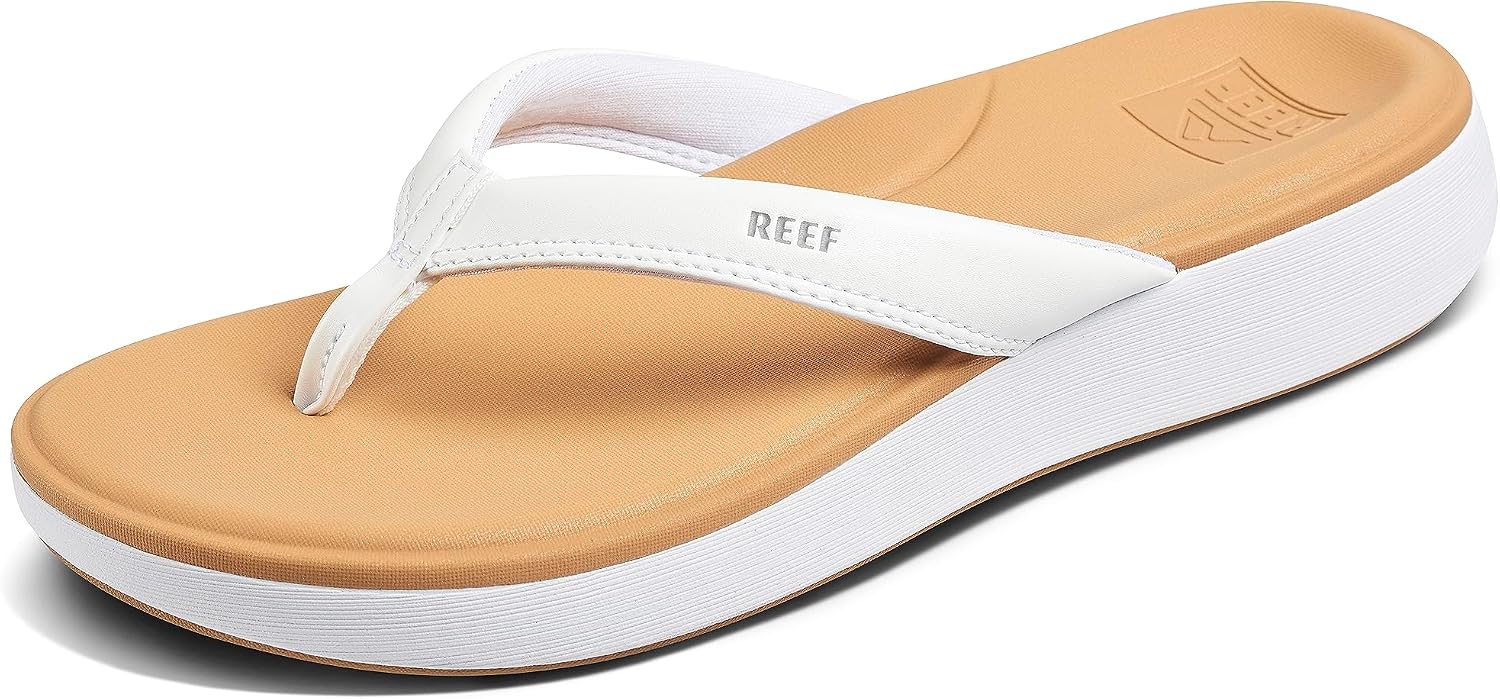 REEF Cushion Cloud Womens Sandal White-tan