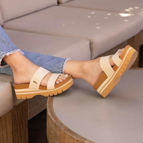 REEF Cushion Vista Higher Women's Platform Fashion Sandal, Arch Support, Ultra Soft Cushion Footbed Vintage Tan