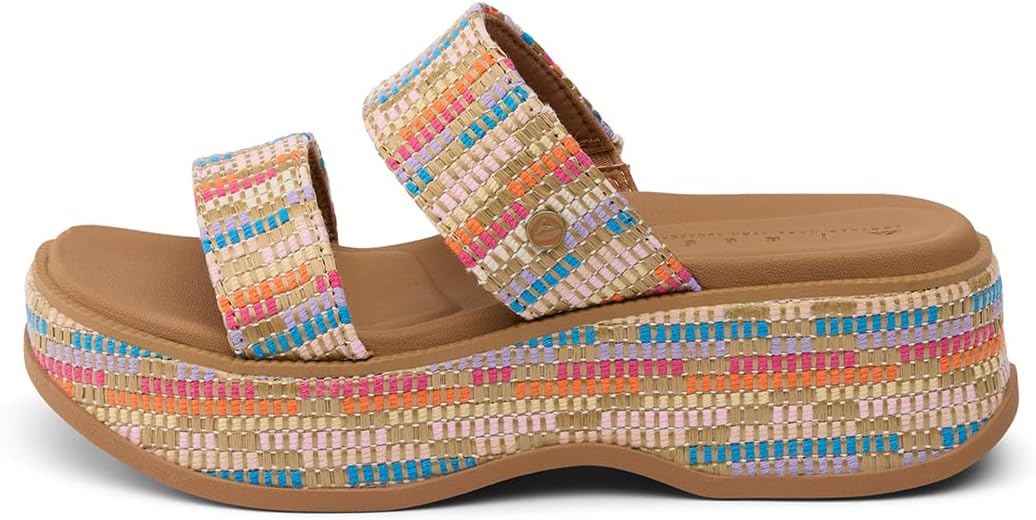 REEF Women's Lofty Lux Hi Slides Beachy Woven