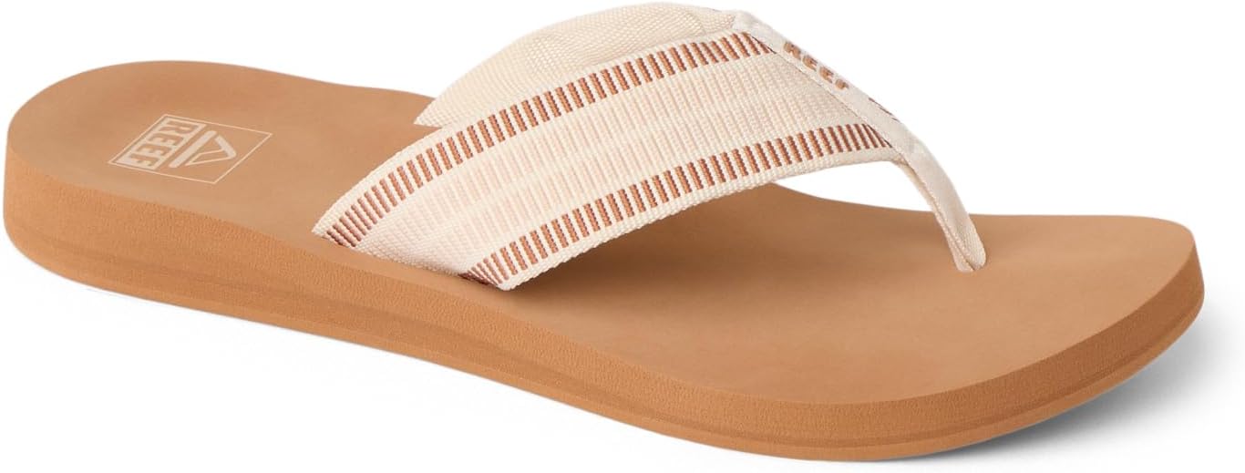 REEF Women's Sandals Spring Woven Flip Flops Warm SandBrown