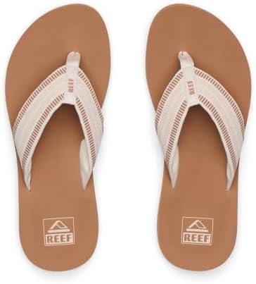 REEF Women's Sandals Spring Woven Flip Flops Warm SandBrown