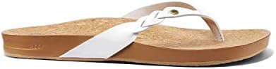 REEF Women's Cushion Court Twist Flip Flops White