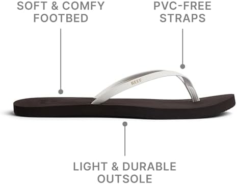 REEF Womens Bliss Nights Flip Flop BrownWhite