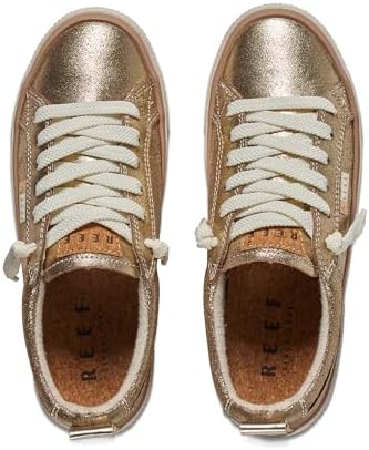 REEF Women's Lay Day Dawn Leather Shoes Champagne Suede