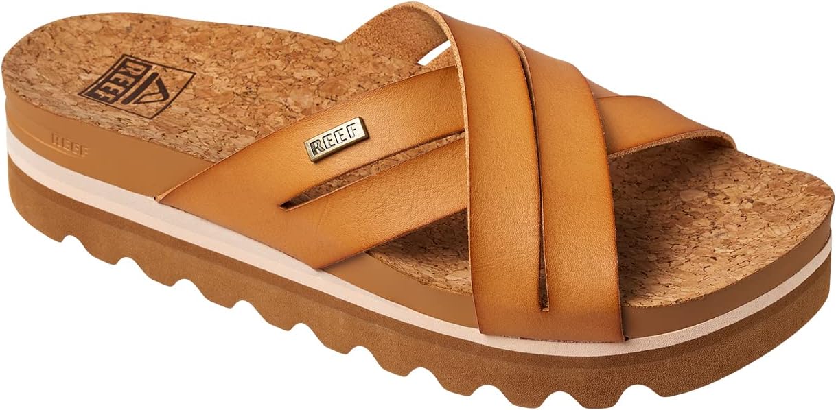 REEF Women's Cushion Bloom Hi Platform Sandals Natural