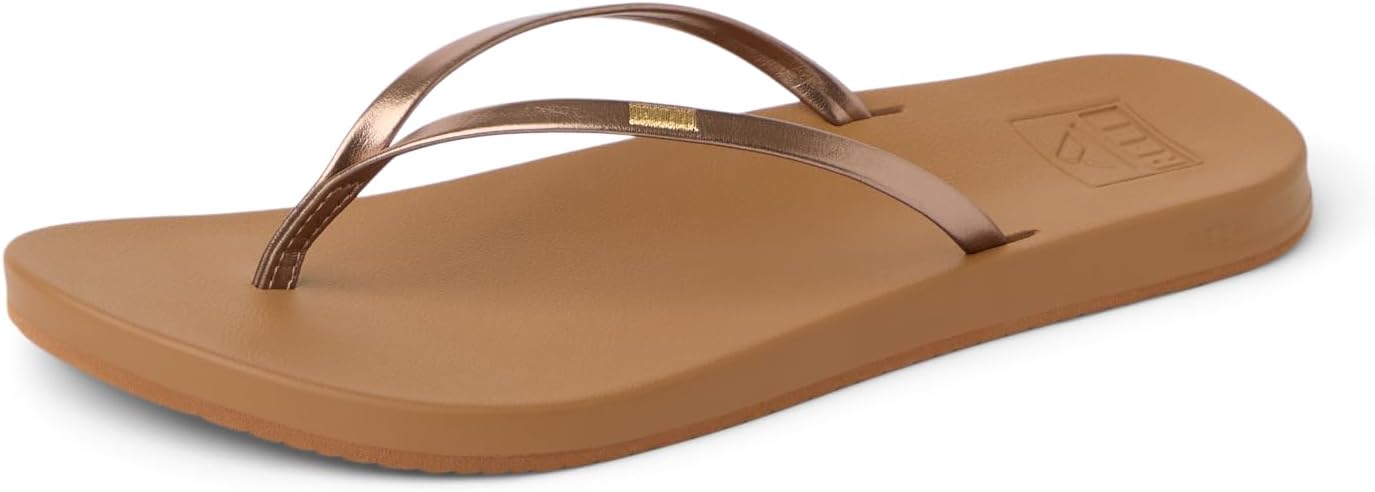 Reef Women’s Cushion Slim Flip Flop Sandal Bronze-brown