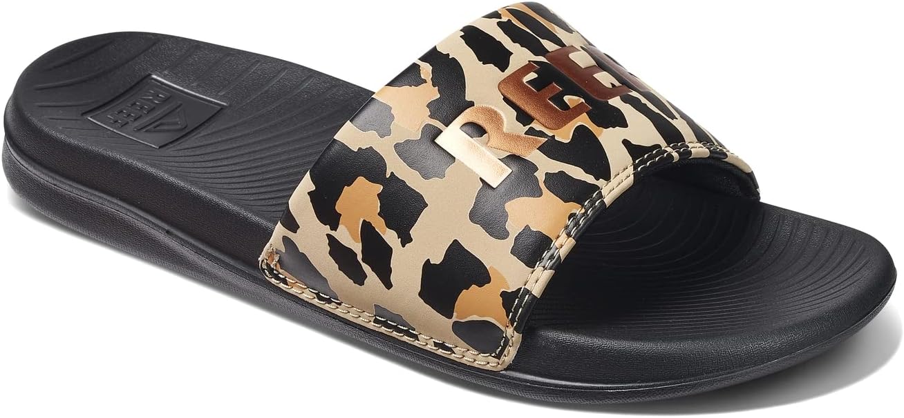 REEF One Slide Womens Sandal Classic Leopard