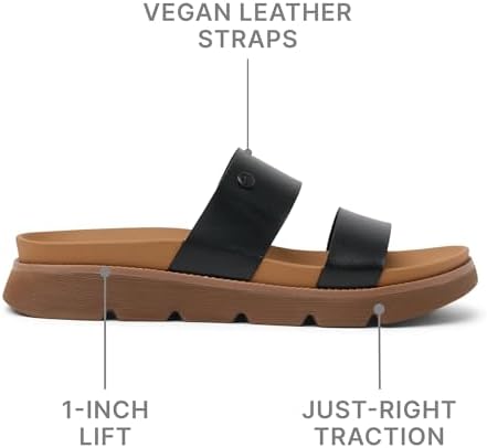 REEF Women's Vista Luxe Thea Platform Sandals Black Tan
