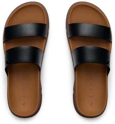 REEF Women's Vista Luxe Thea Platform Sandals Black Tan