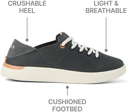 REEF Womens Neptune Shoes Charcoal