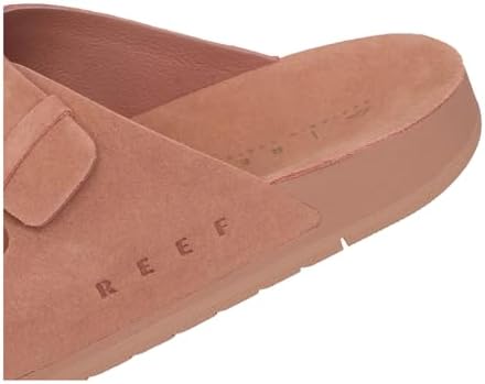 REEF Ojai Two Bar Women's Fashion Slide Sandal, Premium Leather, Soft Cushion Footbed Cork