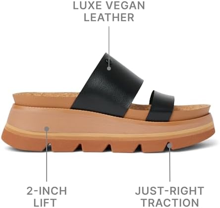 REEF Women's Vista Luxe Siaa Platform Sandals BlackTan