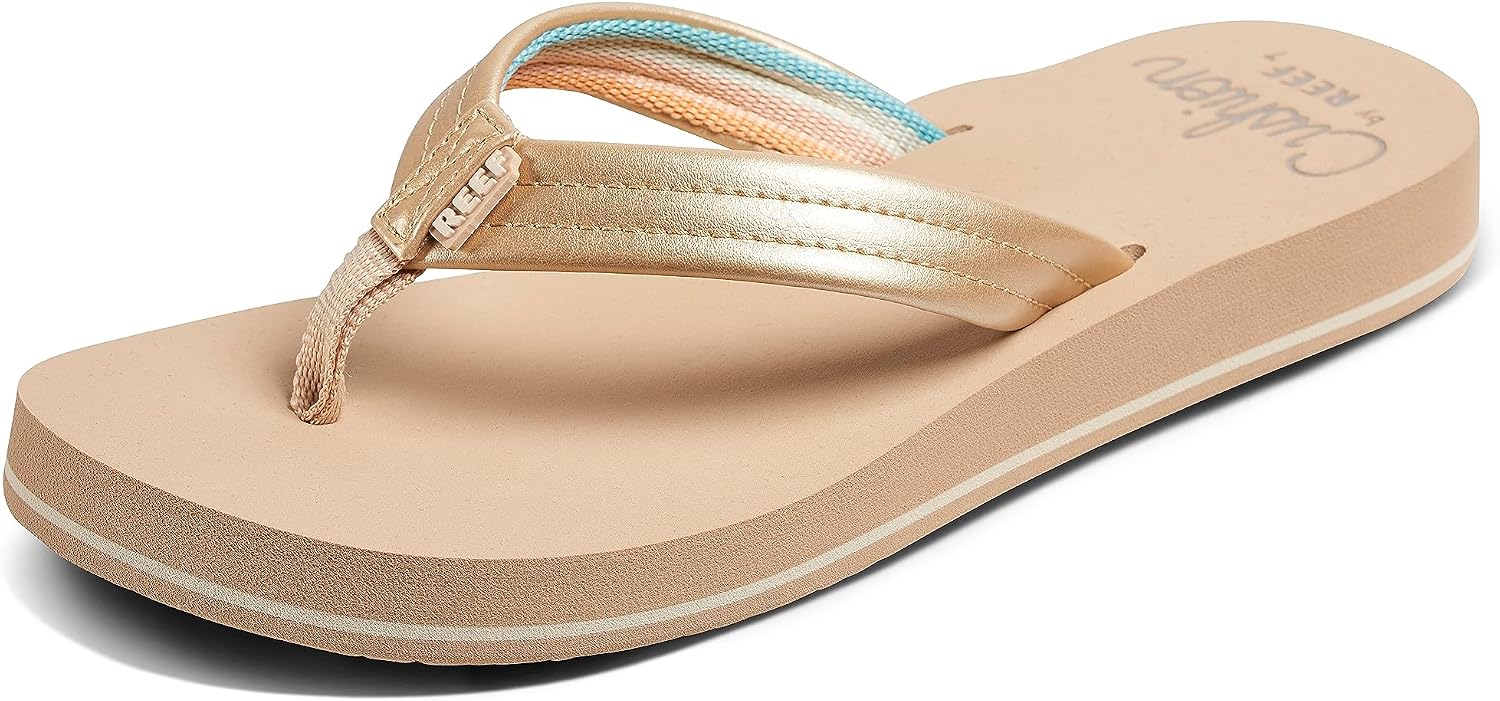 REEF Womens Sandals, Reef Cushion Breeze Golden Hour