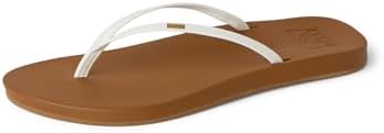 Reef Women’s Cushion Slim Flip Flop Sandal White-tan