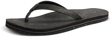 REEF Women's Solana Leather Sandals Dusty Black