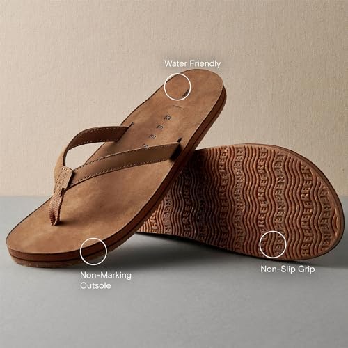 REEF Women's Solana Leather Sandals Dusty Black
