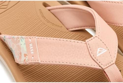 REEF Santa Ana Womens Flip Flop, Arch Support, Water Friendly, Non Marking Outsole Peach-tan