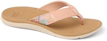 REEF Santa Ana Womens Flip Flop, Arch Support, Water Friendly, Non Marking Outsole Peach-tan