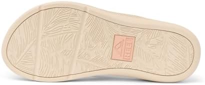 REEF Santa Ana Womens Flip Flop, Arch Support, Water Friendly, Non Marking Outsole Peach-tan
