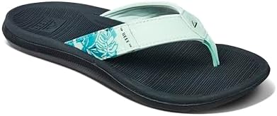 REEF Santa Ana Womens Flip Flop, Arch Support, Water Friendly, Non Marking Outsole Mint
