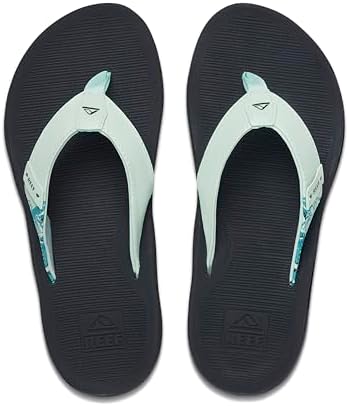 REEF Santa Ana Womens Flip Flop, Arch Support, Water Friendly, Non Marking Outsole Mint
