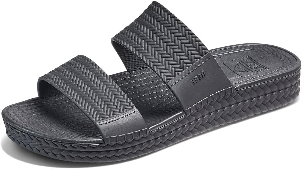 REEF Women's Water Vista Slide Platform Slides Black