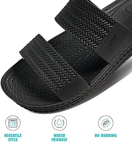 REEF Women's Water Vista Slide Platform Slides Black
