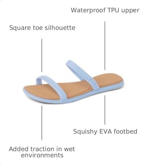 REEF Womens Sandals, Water Willow Marina Dusty Blue