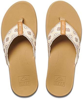 REEF Women's Orthotic Woven Sandals Vintage White