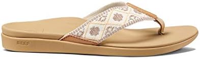 REEF Women's Orthotic Woven Sandals Vintage White