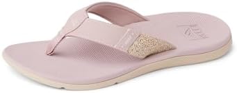 REEF Santa Ana Womens Flip Flop, Arch Support, Water Friendly, Non Marking Outsole Pale Mauve