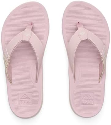 REEF Santa Ana Womens Flip Flop, Arch Support, Water Friendly, Non Marking Outsole Pale Mauve