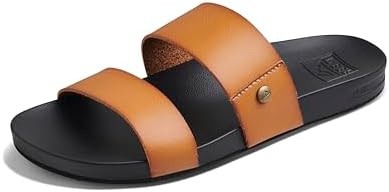 REEF Womens Sandals, Cushion Vista Cognac Black