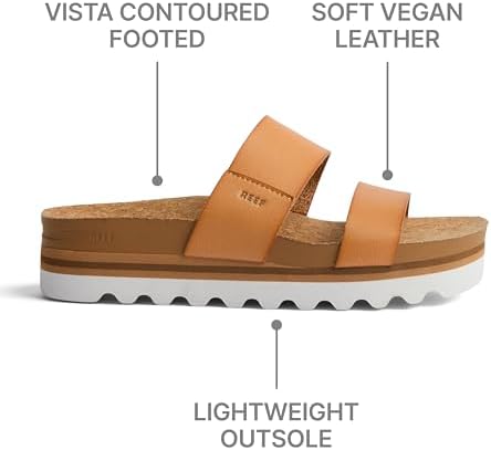 REEF Women's Sandals, Cushion Vista Hi Natural